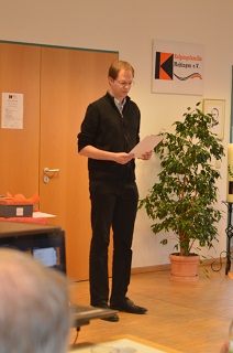 Foto vom Bericht des Kassiers